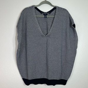 Gap | Oversized Navy Zig Zag Sweater Vest